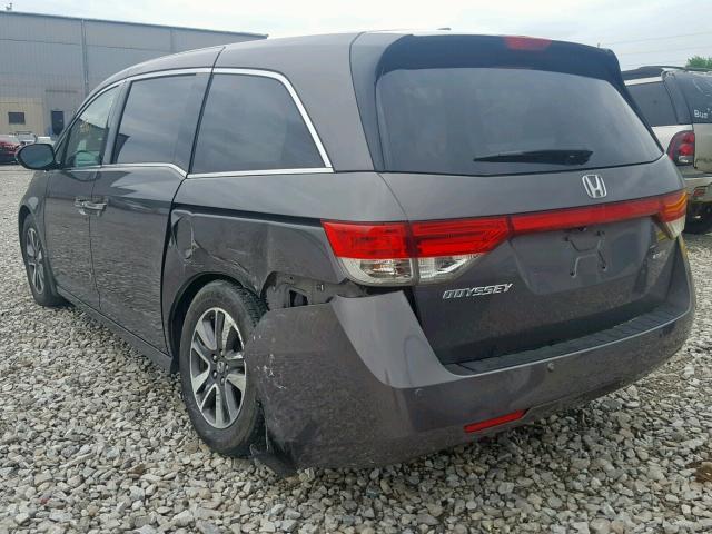 5FNRL5H99EB083810 - 2014 HONDA ODYSSEY TO GRAY photo 3