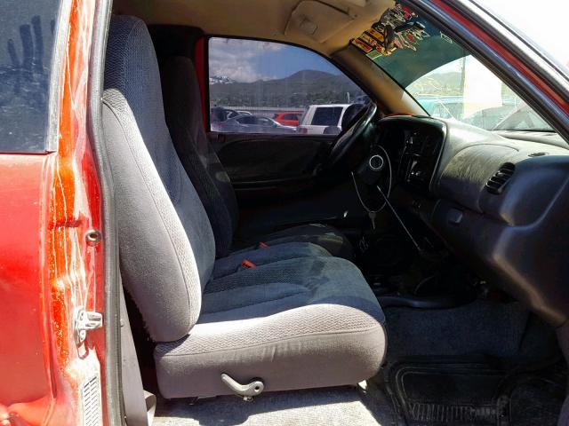 1B7GG23Y2VS208884 - 1997 DODGE DAKOTA RED photo 5