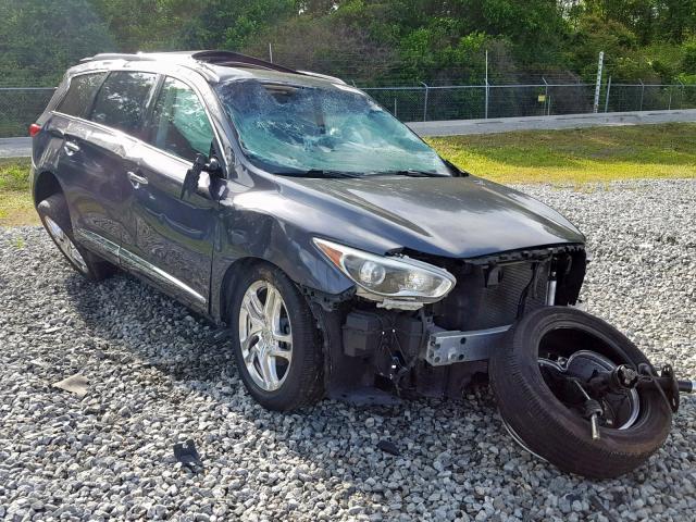 5N1AL0MN5DC300909 - 2013 INFINITI JX35 GRAY photo 1