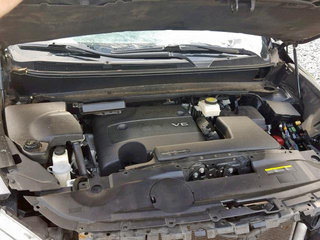 5N1AL0MN5DC300909 - 2013 INFINITI JX35 GRAY photo 7