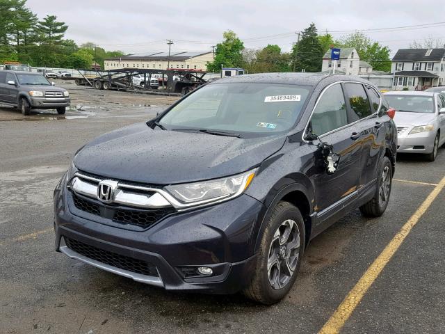 7FARW2H81JE072957 - 2018 HONDA CR-V EXL GRAY photo 2