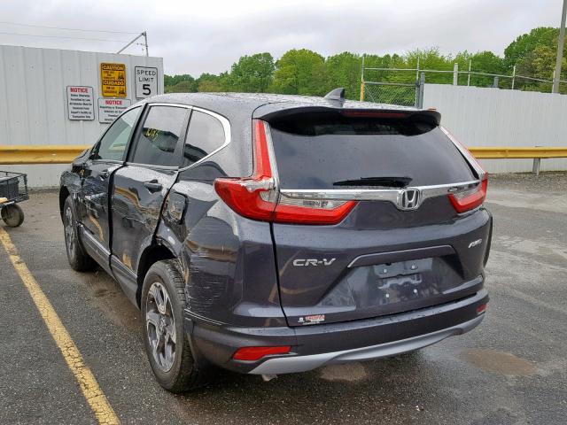 7FARW2H81JE072957 - 2018 HONDA CR-V EXL GRAY photo 3