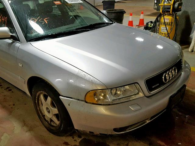 WAUKH68D11A154558 - 2001 AUDI A4 2.8 AVA SILVER photo 9