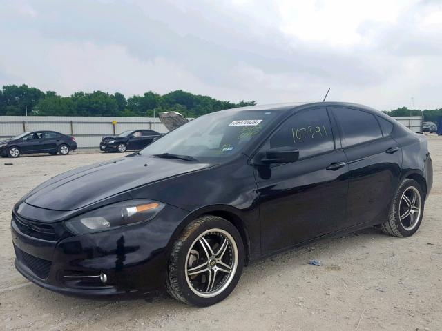 1C3CDFBA8DD345080 - 2013 DODGE DART SXT BLACK photo 2