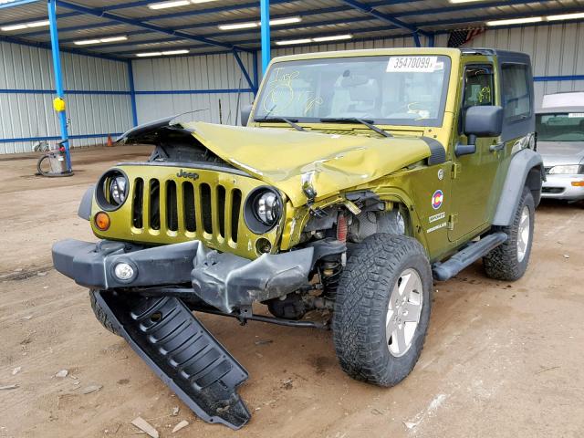 1J4AA2D10AL208261 - 2010 JEEP WRANGLER S GREEN photo 2