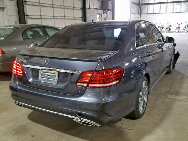 WDDHF5KB4EA945022 - 2014 MERCEDES-BENZ E 350 GRAY photo 4