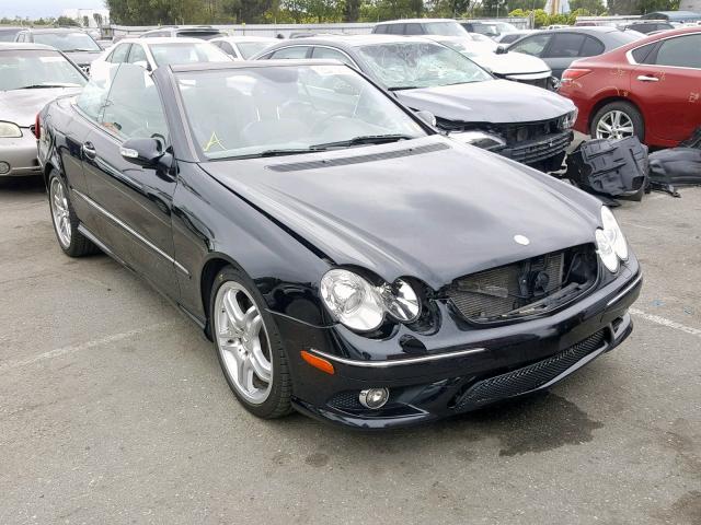 WDBTK72F49T105586 - 2009 MERCEDES-BENZ CLK 550 BLACK photo 1