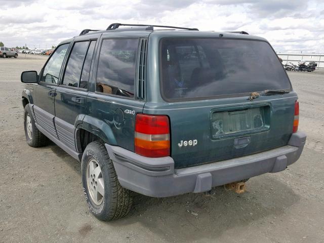 1J4GZ58SXSC679052 - 1995 JEEP GRAND CHER GREEN photo 3