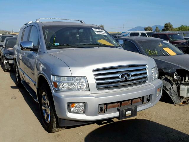 5N3AA08C87N802974 - 2007 INFINITI QX56 SILVER photo 1