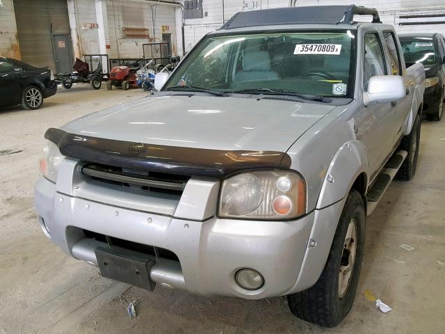 1N6ED27Y41C353128 - 2001 NISSAN FRONTIER C SILVER photo 2