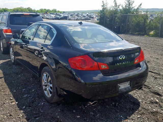 JNKCV61F99M357508 - 2009 INFINITI G37 BLACK photo 3