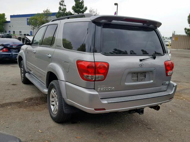 5TDZT38A25S251524 - 2005 TOYOTA SEQUOIA LI SILVER photo 3