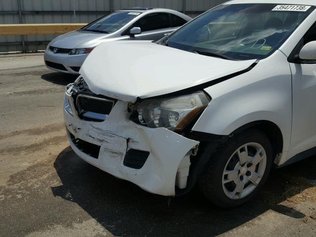 5Y2SM67019Z434362 - 2009 PONTIAC VIBE WHITE photo 9