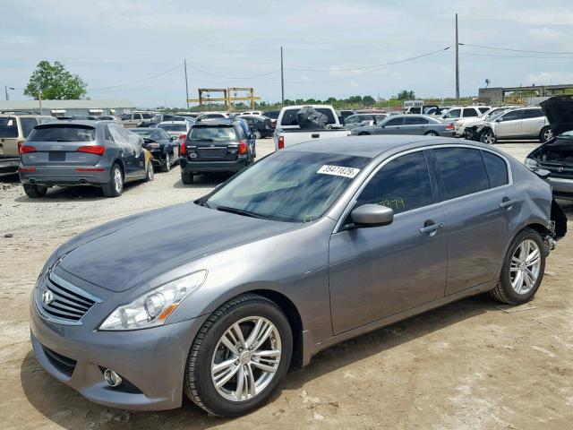 JN1CV6AP2DM304042 - 2013 INFINITI G37 BASE SILVER photo 2