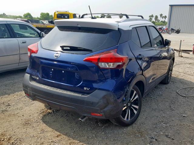 3N1CP5CUXJL525479 - 2018 NISSAN KICKS S BLUE photo 4