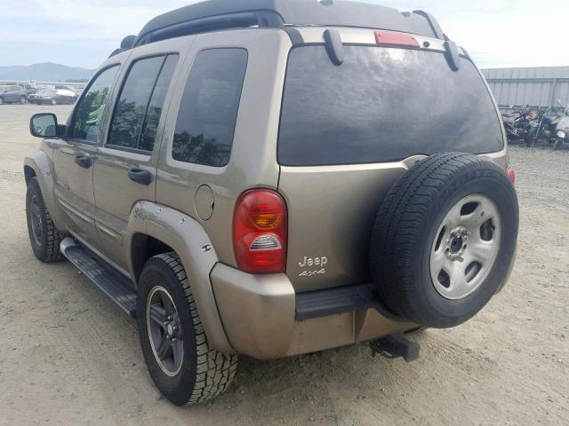 1J4GL38K33W647954 - 2003 JEEP LIBERTY RE BEIGE photo 3