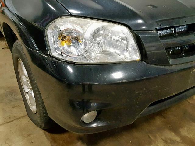 4F2CZ94196KM16426 - 2006 MAZDA TRIBUTE S BLACK photo 9