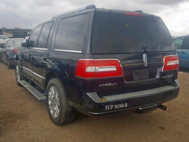 5LMJJ2H50CEL02742 - 2012 LINCOLN NAVIGATOR BLACK photo 3