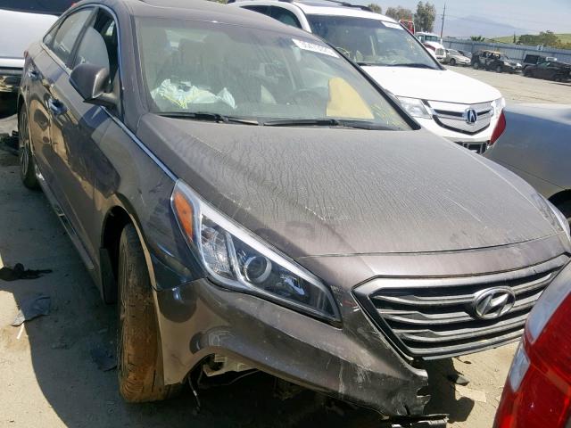 5NPE34AF8HH596142 - 2017 HYUNDAI SONATA SPO BROWN photo 1