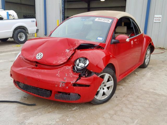 3VWRF31Y77M415266 - 2007 VOLKSWAGEN NEW BEETLE წითელი ფოტო 2