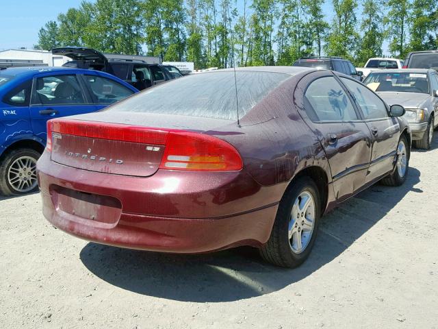 2B3HD56M02H205526 - 2002 DODGE INTREPID E PURPLE photo 4