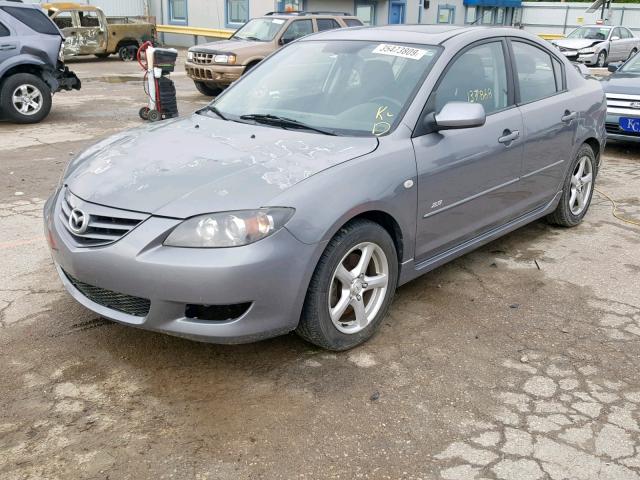 JM1BK323761427805 - 2006 MAZDA 3 S GRAY photo 2