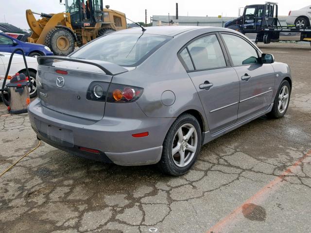 JM1BK323761427805 - 2006 MAZDA 3 S GRAY photo 4