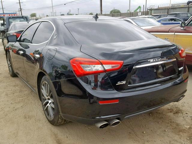 ZAM57XSA3F1146326 - 2015 MASERATI GHIBLI BLACK photo 3