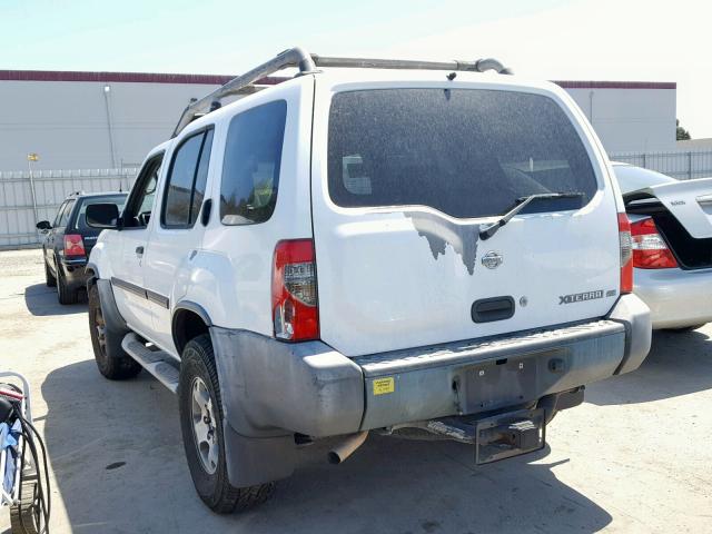 5N1ED28Y2YC569809 - 2000 NISSAN XTERRA XE WHITE photo 3