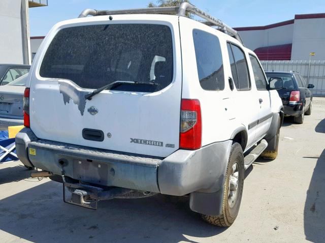 5N1ED28Y2YC569809 - 2000 NISSAN XTERRA XE WHITE photo 4