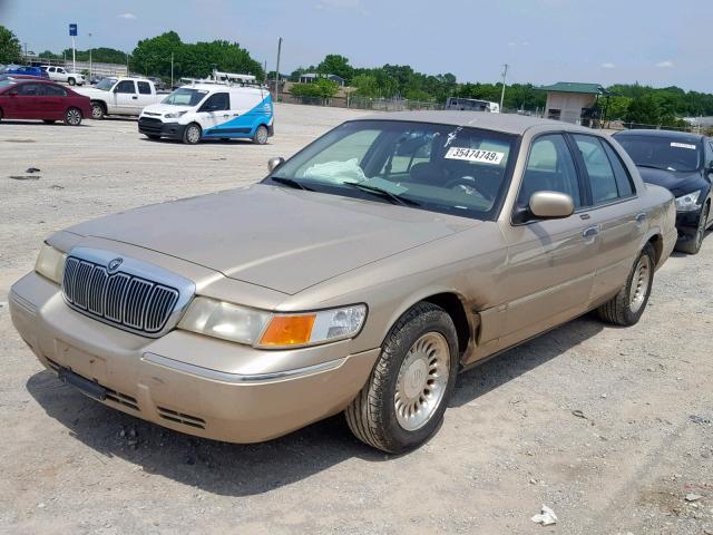 2MEFM75WXXX684859 - 1999 MERCURY GRAND MARQ GOLD photo 2