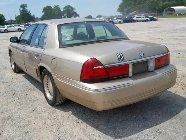 2MEFM75WXXX684859 - 1999 MERCURY GRAND MARQ GOLD photo 3