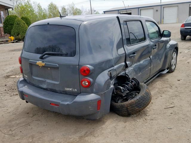 3GNCA13B19S539852 - 2009 CHEVROLET HHR LS GRAY photo 4