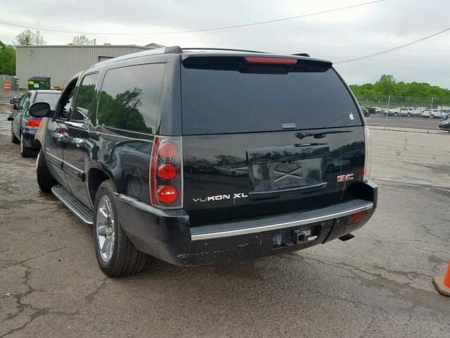 1GKFK66848J169548 - 2008 GMC YUKON XL D BLACK photo 3