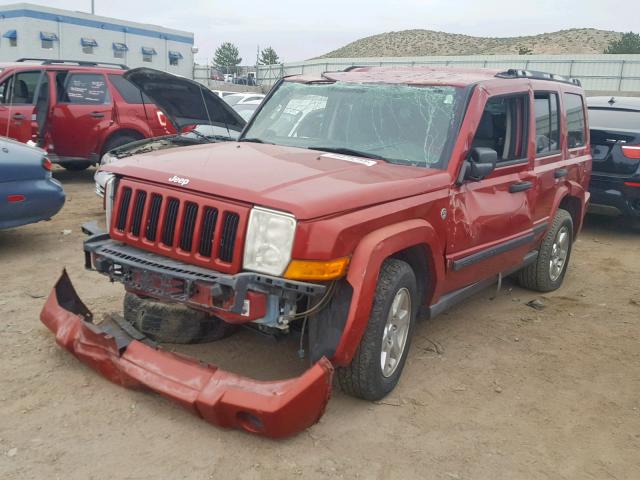 1J8HG48N36C304042 - 2006 JEEP COMMANDER 红色 照片 2