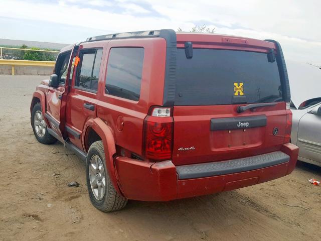 1J8HG48N36C304042 - 2006 JEEP COMMANDER 红色 照片 3