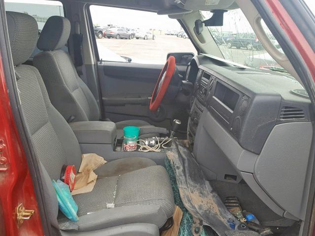 1J8HG48N36C304042 - 2006 JEEP COMMANDER 红色 照片 5