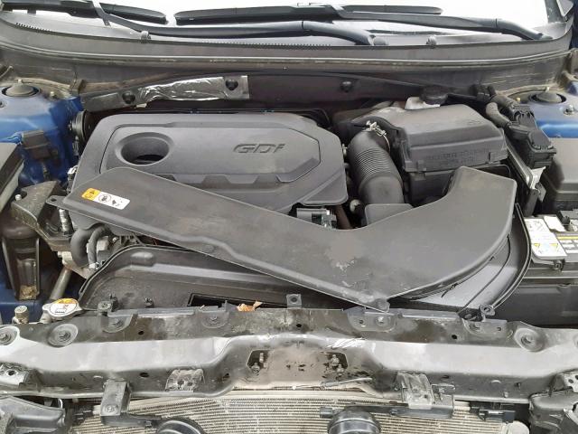 5NPE34AF8HH585805 - 2017 HYUNDAI SONATA SPO BLUE photo 7