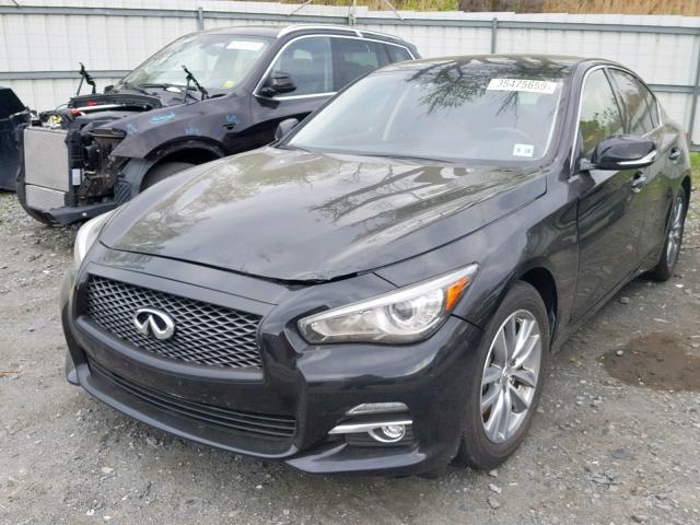 JN1BV7AR2EM690420 - 2014 INFINITI Q50 BASE BLACK photo 2