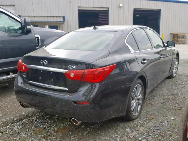 JN1BV7AR2EM690420 - 2014 INFINITI Q50 BASE BLACK photo 4