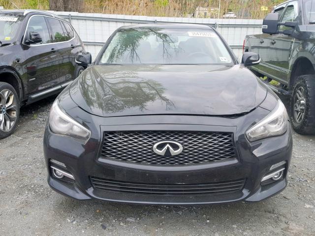 JN1BV7AR2EM690420 - 2014 INFINITI Q50 BASE BLACK photo 9