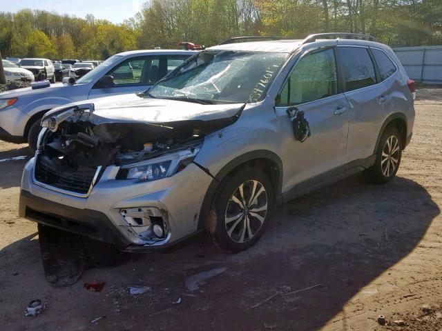 JF2SKAUC2KH445780 - 2019 SUBARU FORESTER L GRAY photo 2