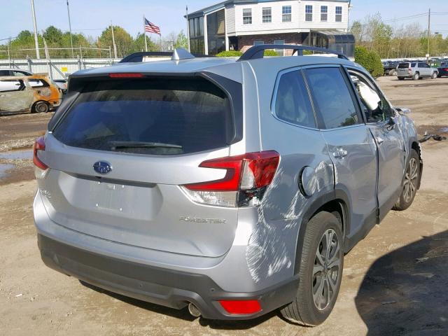 JF2SKAUC2KH445780 - 2019 SUBARU FORESTER L GRAY photo 4