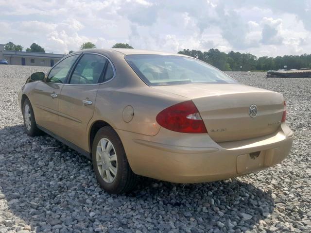 2G4WC532351249637 - 2005 BUICK LACROSSE C BEIGE photo 3