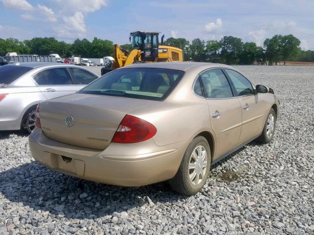 2G4WC532351249637 - 2005 BUICK LACROSSE C BEIGE photo 4