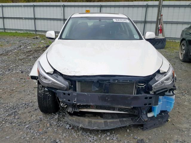 JN1BV7AR3FM405886 - 2015 INFINITI Q50 BASE WHITE photo 9