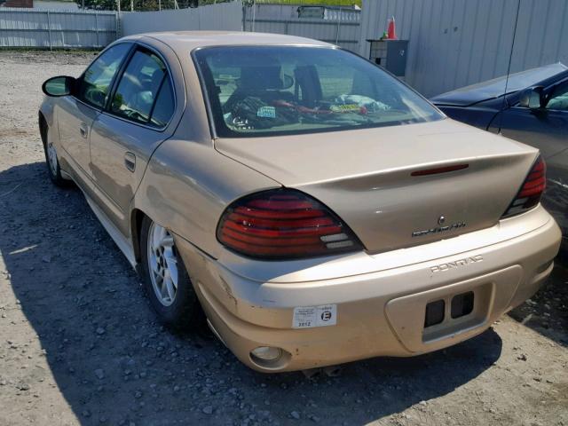 1G2NF52E54M505450 - 2004 PONTIAC GRAND AM S GOLD photo 3