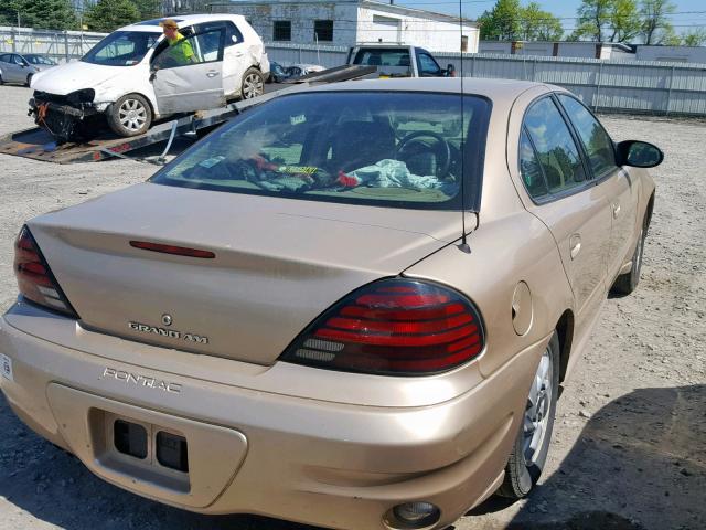 1G2NF52E54M505450 - 2004 PONTIAC GRAND AM S GOLD photo 4