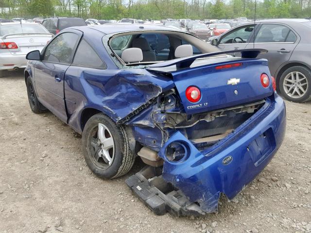 1G1AL15F377201951 - 2007 CHEVROLET COBALT LT BLUE photo 3