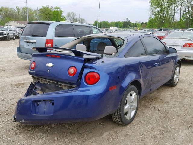 1G1AL15F377201951 - 2007 CHEVROLET COBALT LT BLUE photo 4